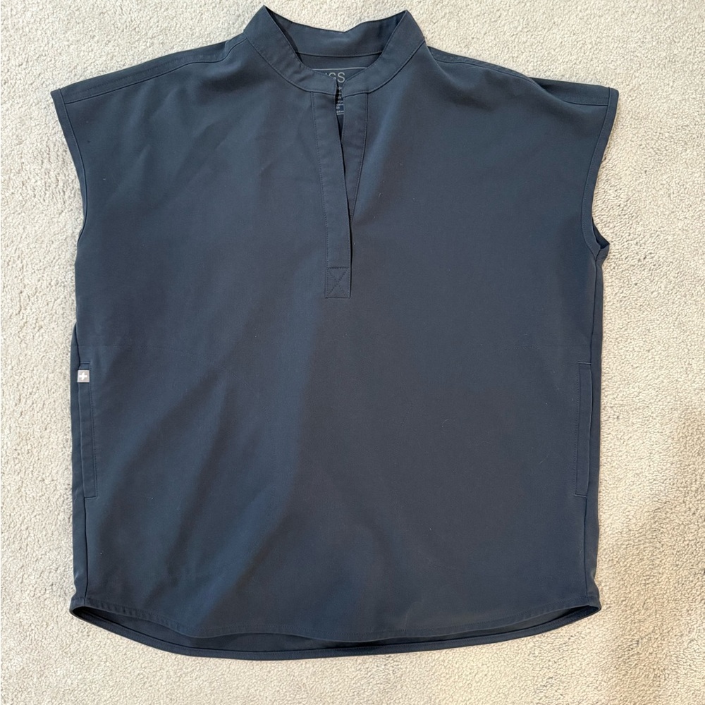 FIGS Rafaela Top Midnight Gray XS